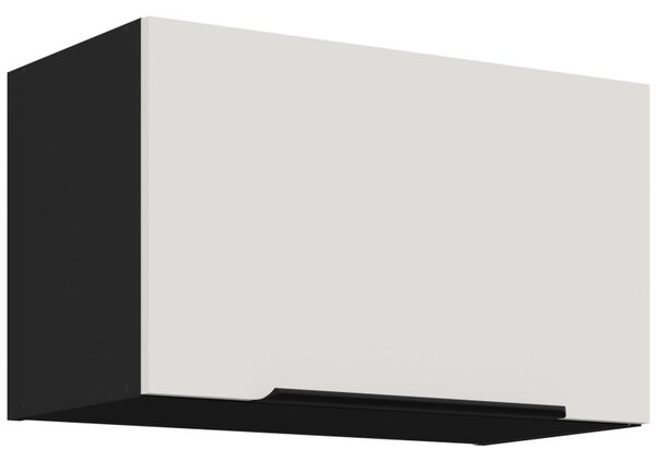 Digestorová skrinka LUNARA - šírka 60 cm, biela / čierna