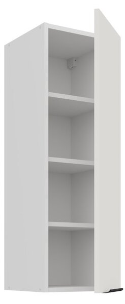 Vysoká horná skrinka LUNARA - šírka 30 cm, biela