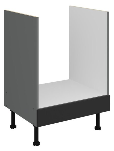 Sporáková skrinka LUNARA - šírka 60 cm, čierna / antracit