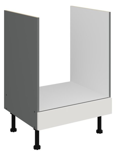 Sporáková skrinka LUNARA - šírka 60 cm, biela / antracit