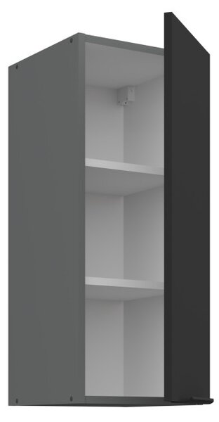 Horná kuchynská skrinka LUNARA - šírka 30 cm, čierna / antracit