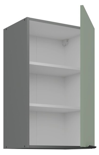 Horná kuchynská skrinka LUNARA - šírka 45 cm, zelená / antracit