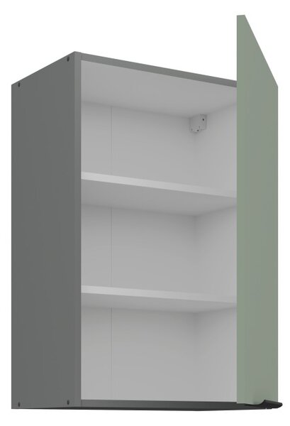 Horná kuchynská skrinka LUNARA - šírka 50 cm, zelená / antracit