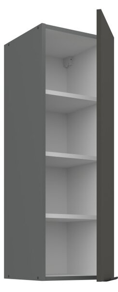 Vysoká horná skrinka LUNARA - šírka 30 cm, grafit/antracit