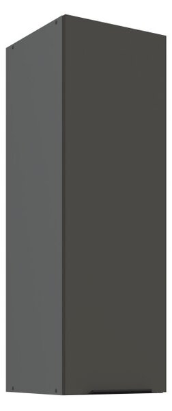 Vysoká horná skrinka LUNARA - šírka 30 cm, grafit/antracit