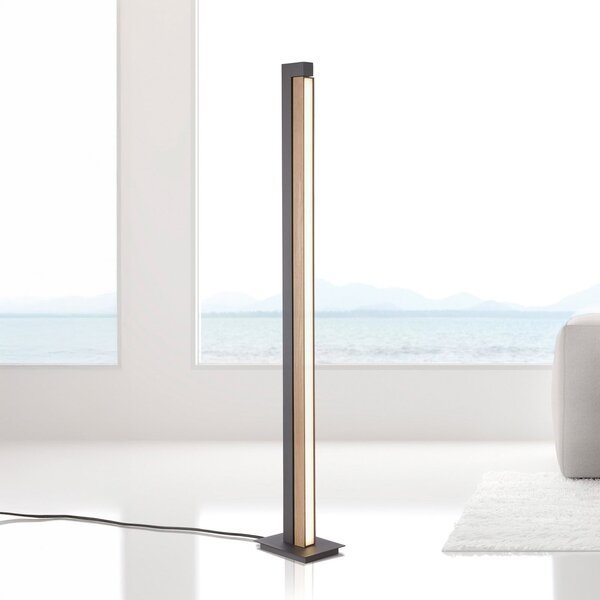 Stojacie Lampa PURE, PURE Lines Floor, stmievateľné, Drevo, Obývacia izba, Drevo