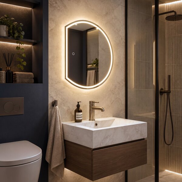 Nástenné LED zrkadlo YH-BL-2 54x60cm