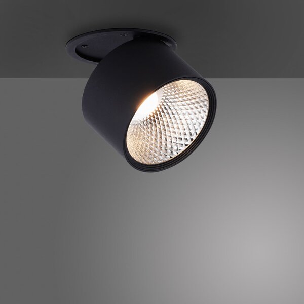 Stropné Lampa PURE, Nola, stmievateľné, Čierna, Obývacia izba, Kov, Moderný