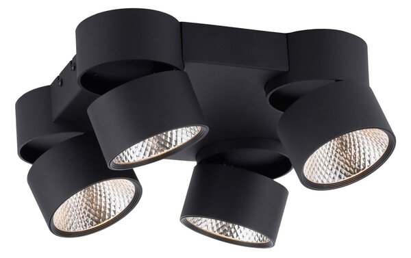 Stropné Lampa PURE, Nola, stmievateľné, Čierna, Obývacia izba, Kov, Moderný