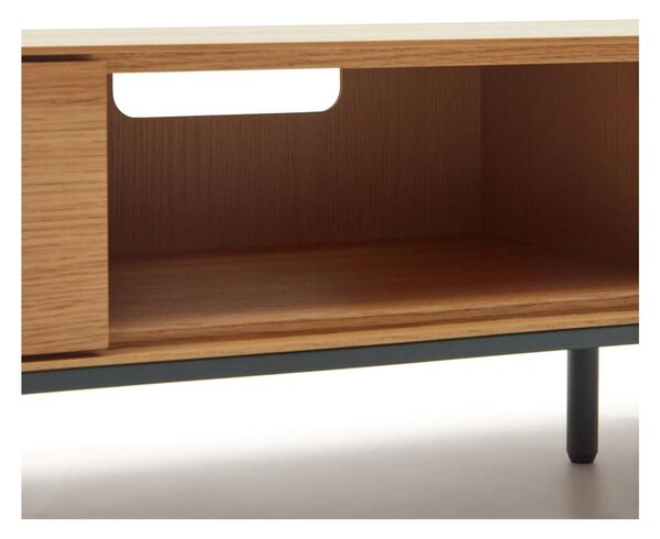 TV stolík v dekore duba v prírodnej farbe 195x35 cm Vedrana – Kave Home
