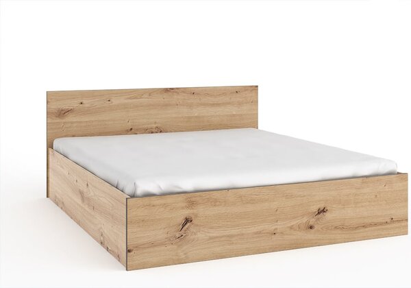 Manželská posteľ s úložným priestorom 160X200 NAIRI - dub artisan
