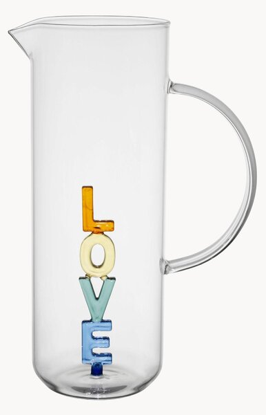 Džbán z borosilikátového skla Love, 1 l