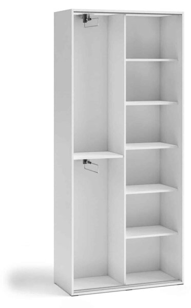 Dvojdverová šatníková skriňa 90 cm AUREVIA - biela