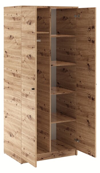 Dvojdverová skriňa 80 cm GIDOEN - dub artisan