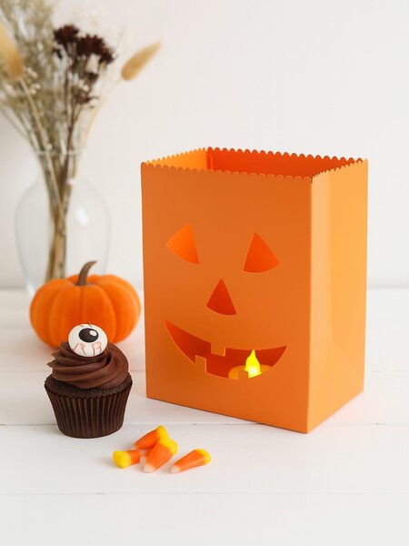 Sinsay - Stojaca LED halloweenska dekorácia s motívom tekvice - oranžová