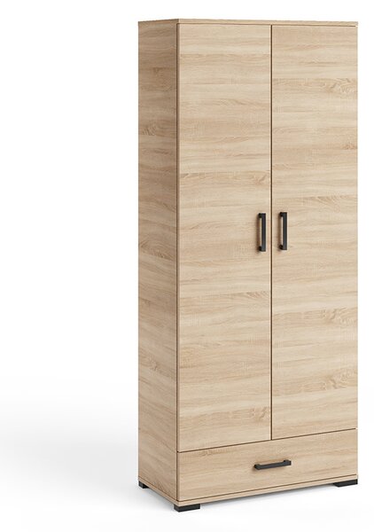 Vysoká dvojdverová skriňa 80 cm KLENRI - dub sonoma