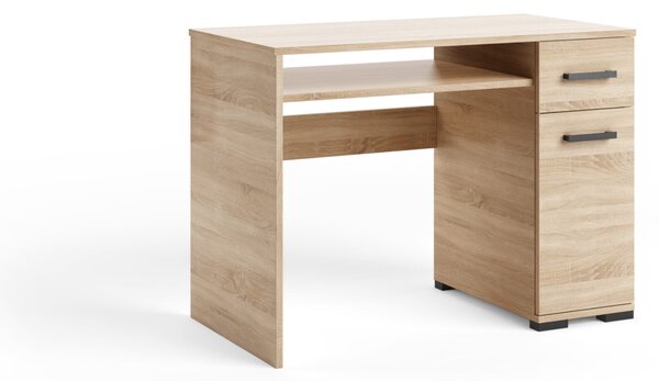 Písací stôl 90 cm KLENRI - dub sonoma