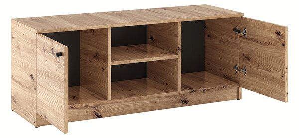 TV stolík s dvierkami GIDOEN - dub artisan