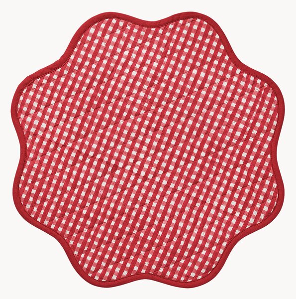 Okrúhle kárované prestieranie Scallop