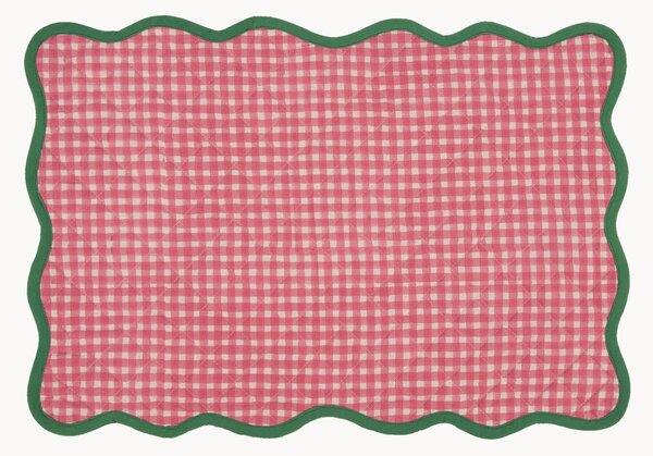 Prešívané kockované prestieranie Scallop
