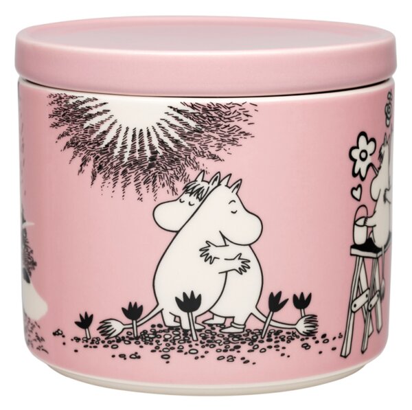 Arabia Dóza Moomin Love 0,7l, ružová / 30. výročie