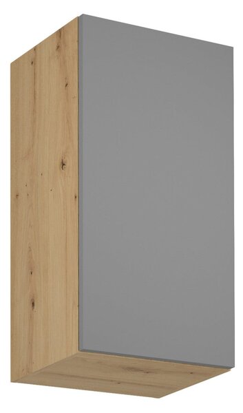 Horná kuchynská skrinka VALEN - šírka 40 cm, dub artisan / šedobéžová