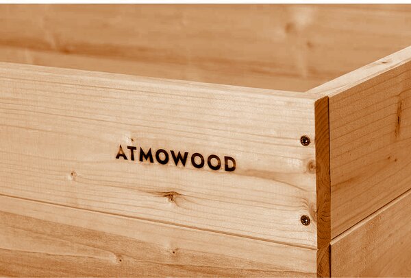 ATMOWOOD 4-patrový smrekovcový záhon 120 x 120 x 40 cm