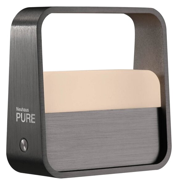 Stolové Lampa PURE, PURE Go, stmievateľné, Sivá, Obývacia izba, Hliník, Moderný