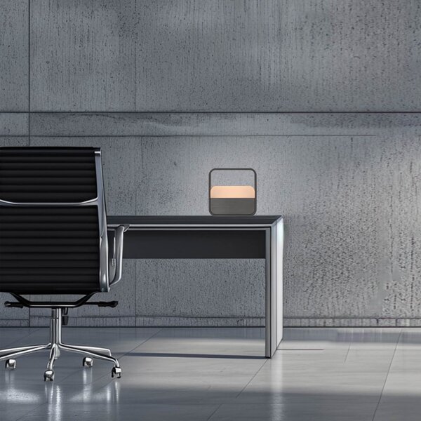 Stolové Lampa PURE, PURE Go, stmievateľné, Sivá, Obývacia izba, Hliník, Moderný