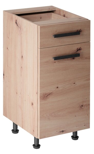 Dolná skrinka so šuplíkom VALEN 2 - šírka 40 cm, dub artisan