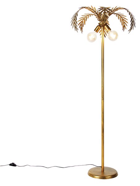 Inteligentná stojaca lampa zlatá 156 cm vrátane 2 Wifi G95 - Botanica