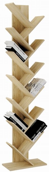 POLICA NA KNIHY dub 222 cm
