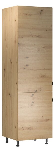Skriňa na vstavanú chladničku VALEN - šírka 60 cm, dub artisan