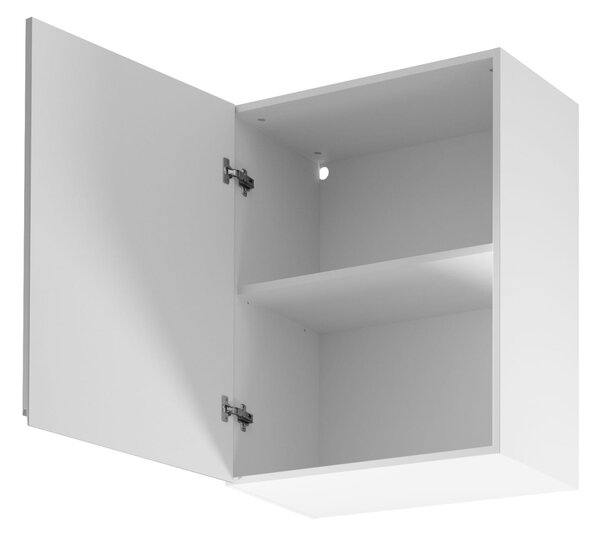 Horná kuchynská skrinka ARBOR - šírka 60 cm, lesklá šedá / biela, ľavé prevedenie