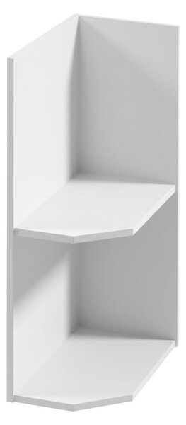 Dolná rohová skrinka ARBOR - šírka 25 cm, biela, pravé prevedenie