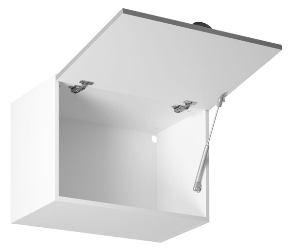 Horná výklopná skrinka LUMEA - šírka 60 cm, šedá / biela