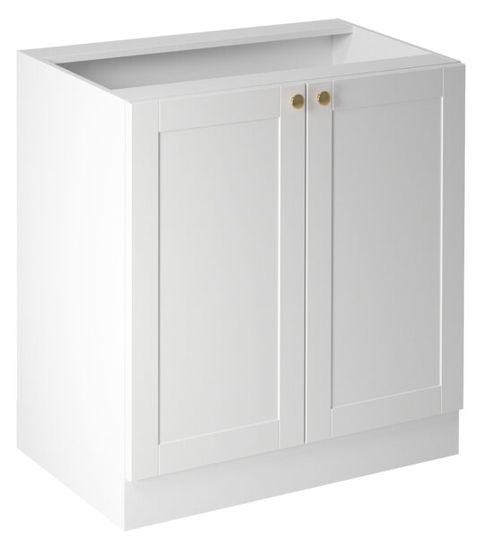 Dolná dvojdverová skrinka LUMEA - šírka 80 cm, biela