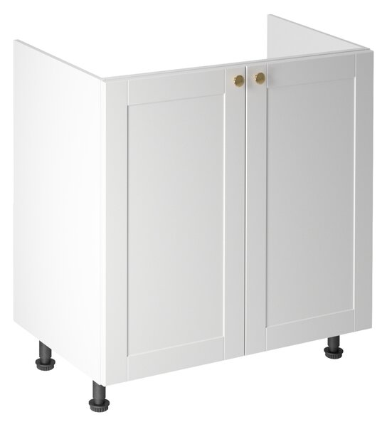 Dvojdverová drezová skrinka LUMEA - šírka 80 cm, biela