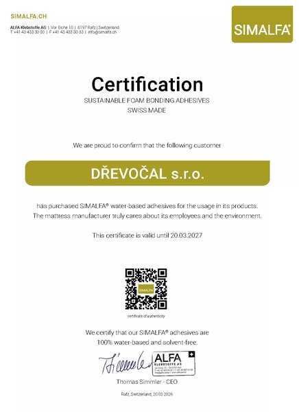Dřevočal Sendvičový matrac Eva 200x90, AloeVera