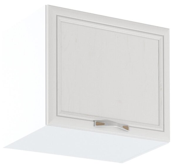 Horná výklopná skrinka SILVARA - šírka 50 cm, borovica andersen / biela