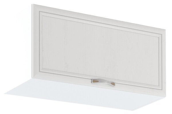 Horná skrinka s výklopnými dvierkami SILVARA - šírka 80 cm, borovica andersen / biela