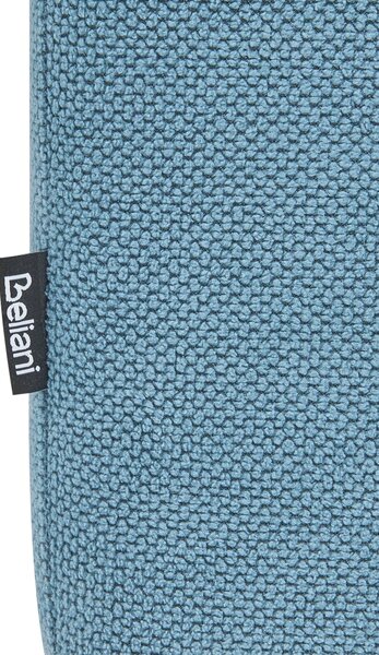 Taburet modrý 100 x 42 x 40 cm polyester čalúnená taburetka úložný priestor obývacia izba moderný štýl