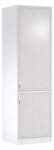 Skriňa na vstavanú chladničku SILVARA - šírka 60 cm, borovica andersen / biela, pravé prevedenie