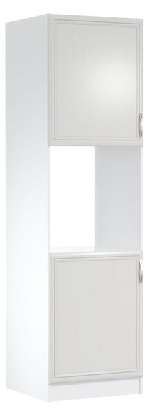 Kuchynská skriňa na vstavanú rúru SILVARA - šírka 60 cm, borovica andersen / biela, ľavé prevedenie