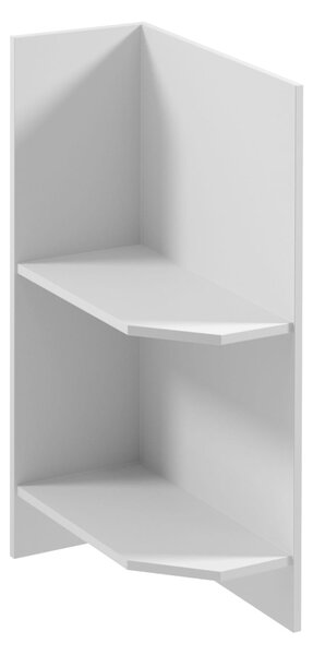 Dolná rohová skrinka SILVARA - šírka 25 cm, borovica andersen / biela, ľavé prevedenie