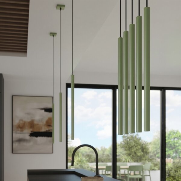 Sollux SL.2133 - Luster na lanku PASTELO 1xG9/8W/230V zelený