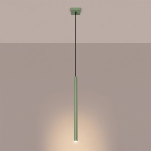 Sollux SL.2133 - Luster na lanku PASTELO 1xG9/8W/230V zelený