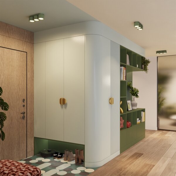 Sollux SL.2631 - Bodové svietidlo AURA 3xGX53/10W/230V zelené
