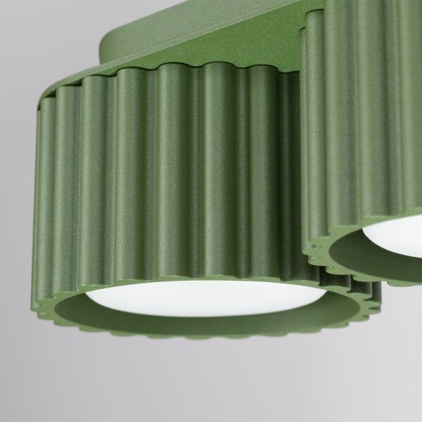 Sollux SL.2631 - Bodové svietidlo AURA 3xGX53/10W/230V zelené