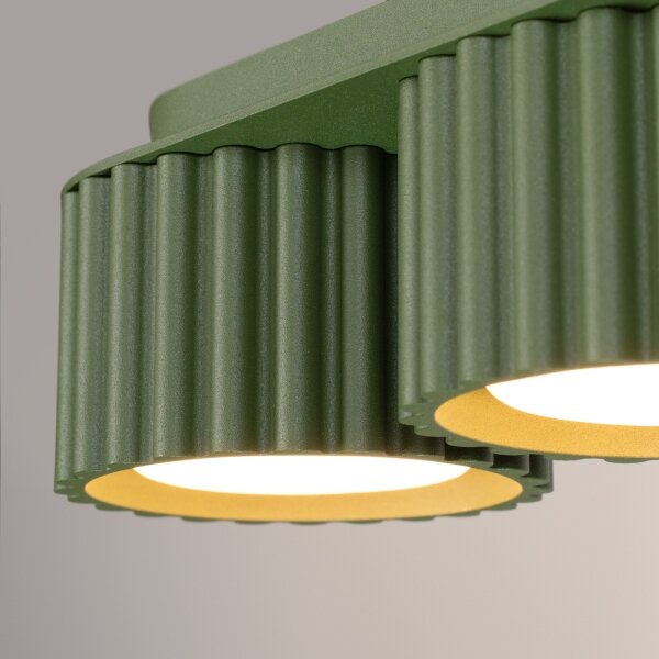 Sollux SL.2631 - Bodové svietidlo AURA 3xGX53/10W/230V zelené